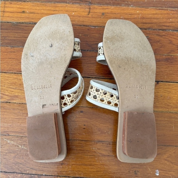 Bembien Paloma Slide Cream Rattan Sz 39 - Picture 2 of 2
